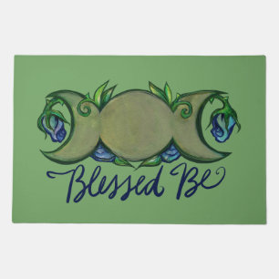 Blessed Be triple moon goddess                     Doormat