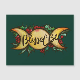 Blessed Be Triple Moon Goddess Holly Yule