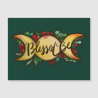 Blessed Be Triple Moon Goddess Holly Yule   