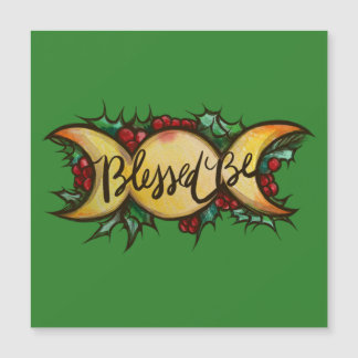 Blessed Be Triple Moon Goddess Holly Yule