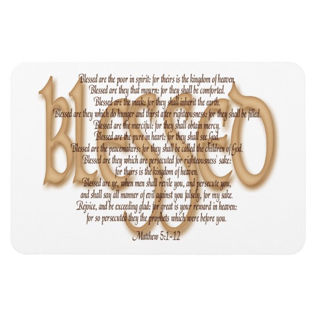 Blessed - Beatitudes Magnet (Horizontal)