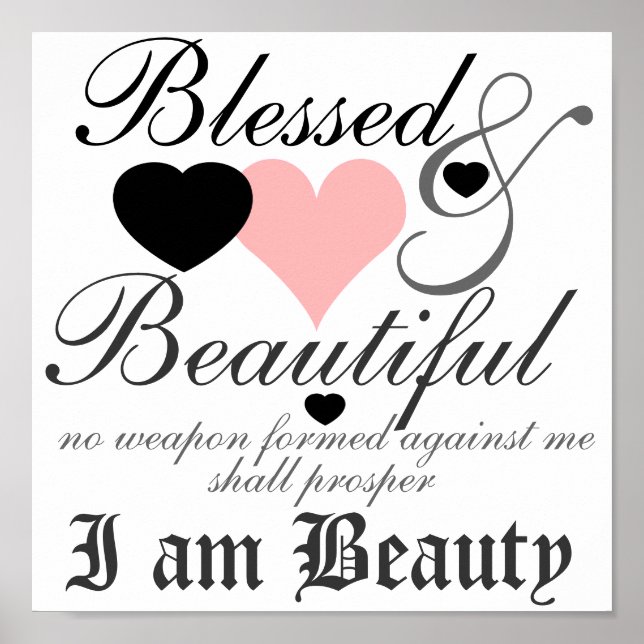 Blessed & Beautiful Poster (Front)