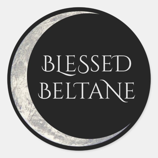 Blessed Beltane Classic Round Sticker (Front)