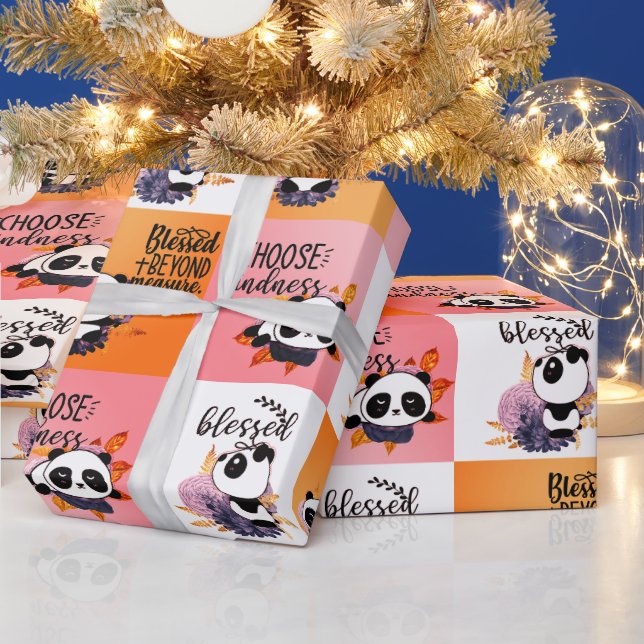 Blessed Beyond Measure; Blessed, Choose Kindness Wrapping Paper (Holidays)