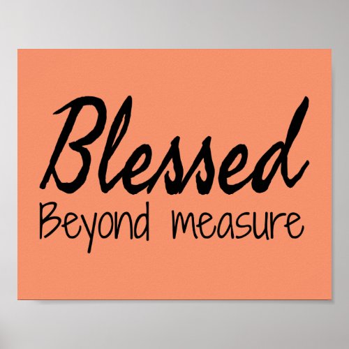 Blessed Beyond Measure Poster