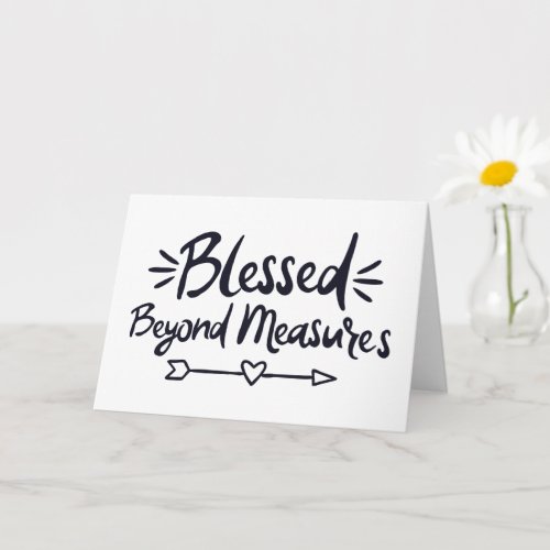 Blessed Beyond Measures Gospel Sayings Mere Christ Card