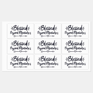 Blessed Beyond Measures Gospel Sayings Mere Christ Labels