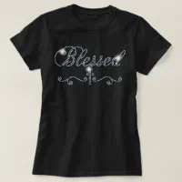 Black Queen Rhinestone Shirt Queen Bling shirt – Blessed I Am