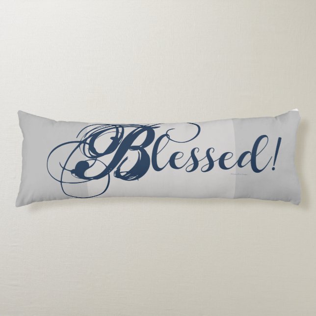 Blessed! Body Pillow (Gray) (Front)