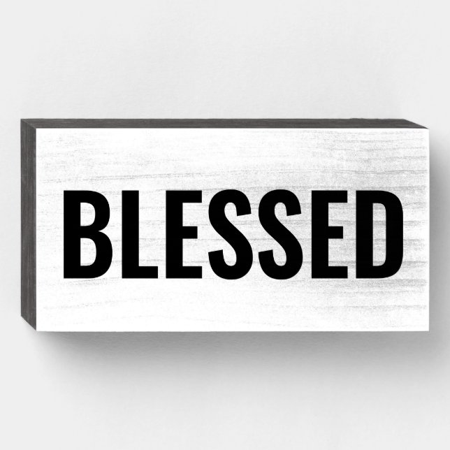 BLESSED BOX SIGN (Front Horizontal)