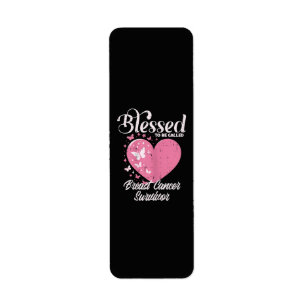 Blessed Breast Cancer Survivor Awareness Christian Label