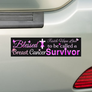 Blessed Breast Cancer Survivor Bumper Sticker