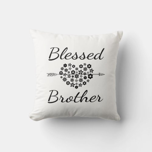 Blessed Brother Throw Pillow