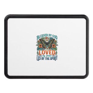Blessed Butterfly Christian T-Shirt Design_1 Hitch Cover