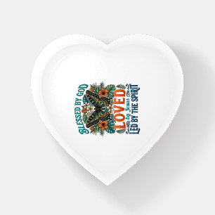 Blessed Butterfly Christian T-Shirt Design_1 Paperweight