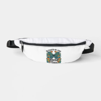 Blessed Butterfly Christian T-Shirt Design (2) Fanny Pack