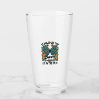 Blessed Butterfly Christian T-Shirt Design (2) Glass