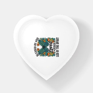 Blessed Butterfly Christian T-Shirt Design (2) Paperweight