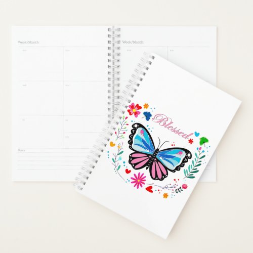 Blessed butterfly planner
