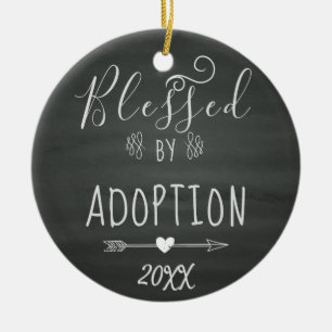 Blessed by Adoption - Foster Care, Adopt Gift Ceramic Ornament