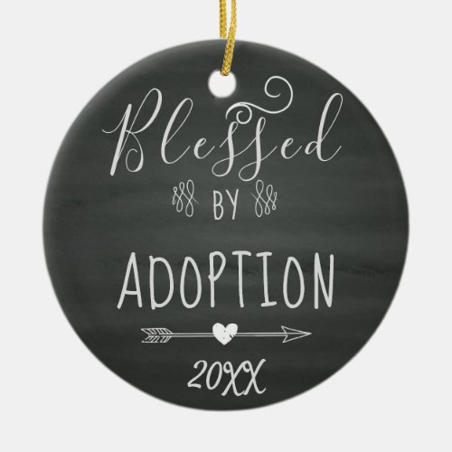 Blessed by Adoption _ Foster Care Adopt Gift Ceramic Ornament