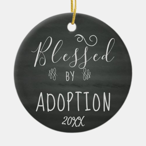 Blessed by Adoption _ Foster Care Adopt Gift Ceramic Ornament