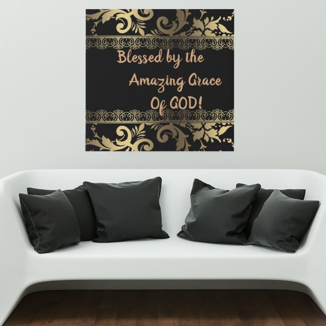 Blessed by Amazing Grace Canvas Art (Creator Uploaded)