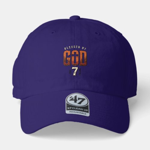 Blessed By God 7 Years Vintage Christian Shirt 47 Brand Hat