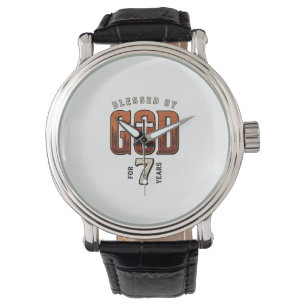 Blessed By God 7 Years Vintage Christian Shirt Watch