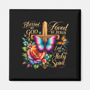 Blessed By God Loved By Jesus Easter Day Magnet