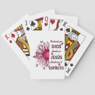 Blessed by God Loved by Jesus Poker Cards
