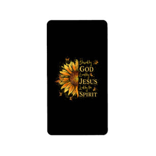 Blessed By God - Loved By Jesus, Sunflower Label