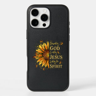 Blessed By God - Loved By Jesus, Sunflower iPhone 16 Pro Max Case