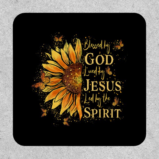 Blessed By God - Loved By Jesus, Sunflower Patch (Front)