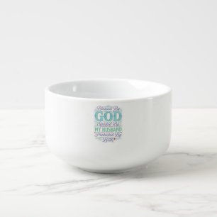 Blessed By God Spoiled By My Husband Shirt Design_ Soup Mug