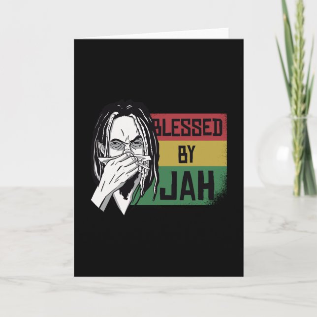 Blessed by Jah Card (Front)