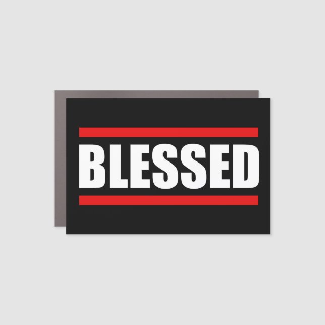 BLESSED Car Magnet (Front)