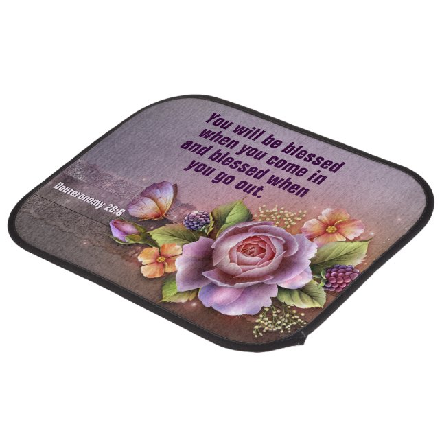 Blessed  Car Mats (Rear) (set of 2) (Rear Angled)