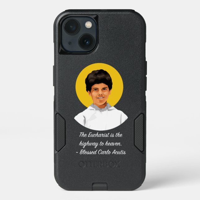 Blessed Carlo Acutis phone case (Back)