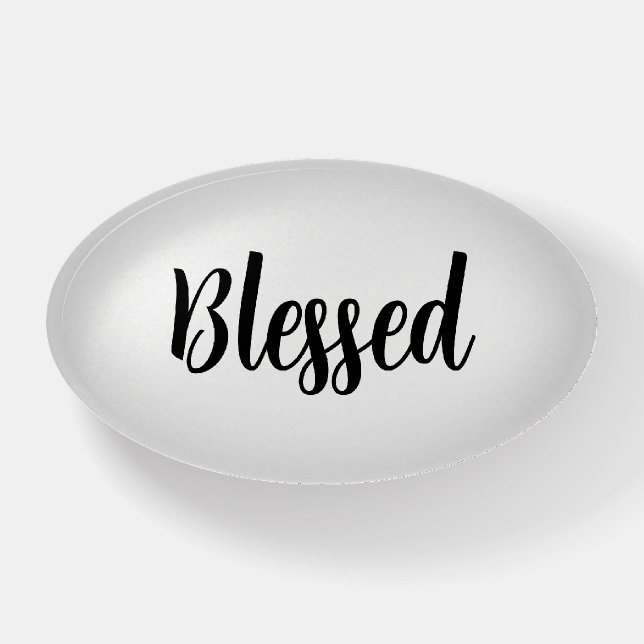 Blessed Christian  Paperweight (Front)