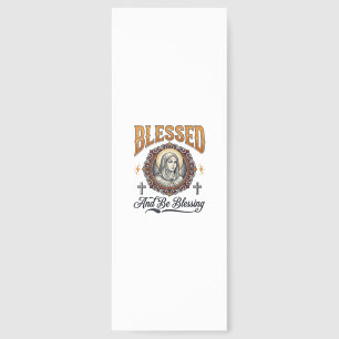 Blessed Christian Vintage Engraving T-Shirt Design Bookmarks