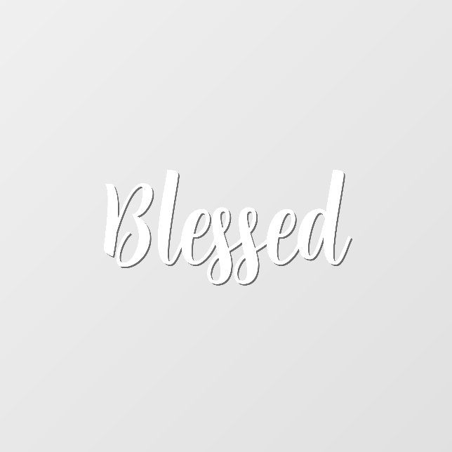 Blessed Christian Wall Decal (Front)