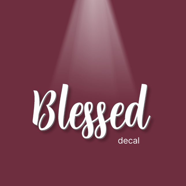 Blessed Christian Wall Decal (Creator Uploaded)