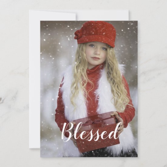 Blessed Christmas Holiday Card