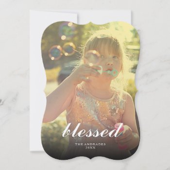 Blessed Christmas Picture Modern Holiday Photo by rua_25 at Zazzle