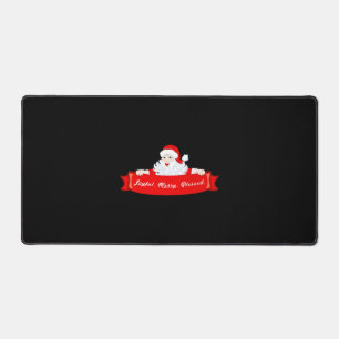 Blessed Christmas Santa Christmas Desk Mat