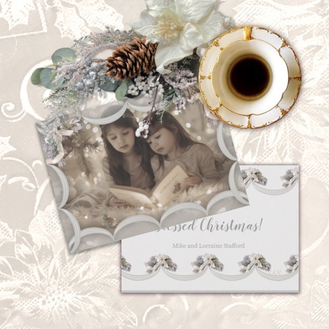 Blessed Christmas Transparent Photo Card (Creator Uploaded)