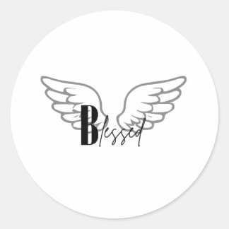 Blessed Classic Round Sticker