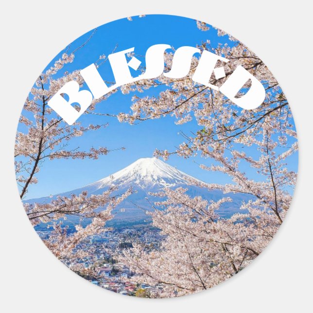 Blessed Classic Round Sticker (Front)