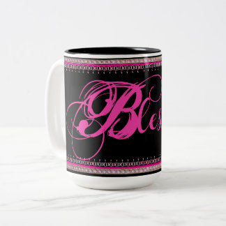 Blessed! Coffee Mug (Pink/Black)